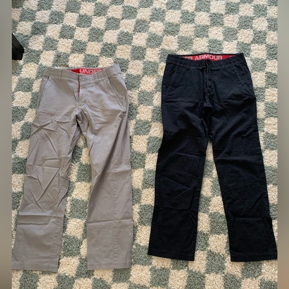 Under Armour Golf Pants Dress Pants Bundle Black Gray Size 34 X 32 Men’s Used - Picture 3 of 10